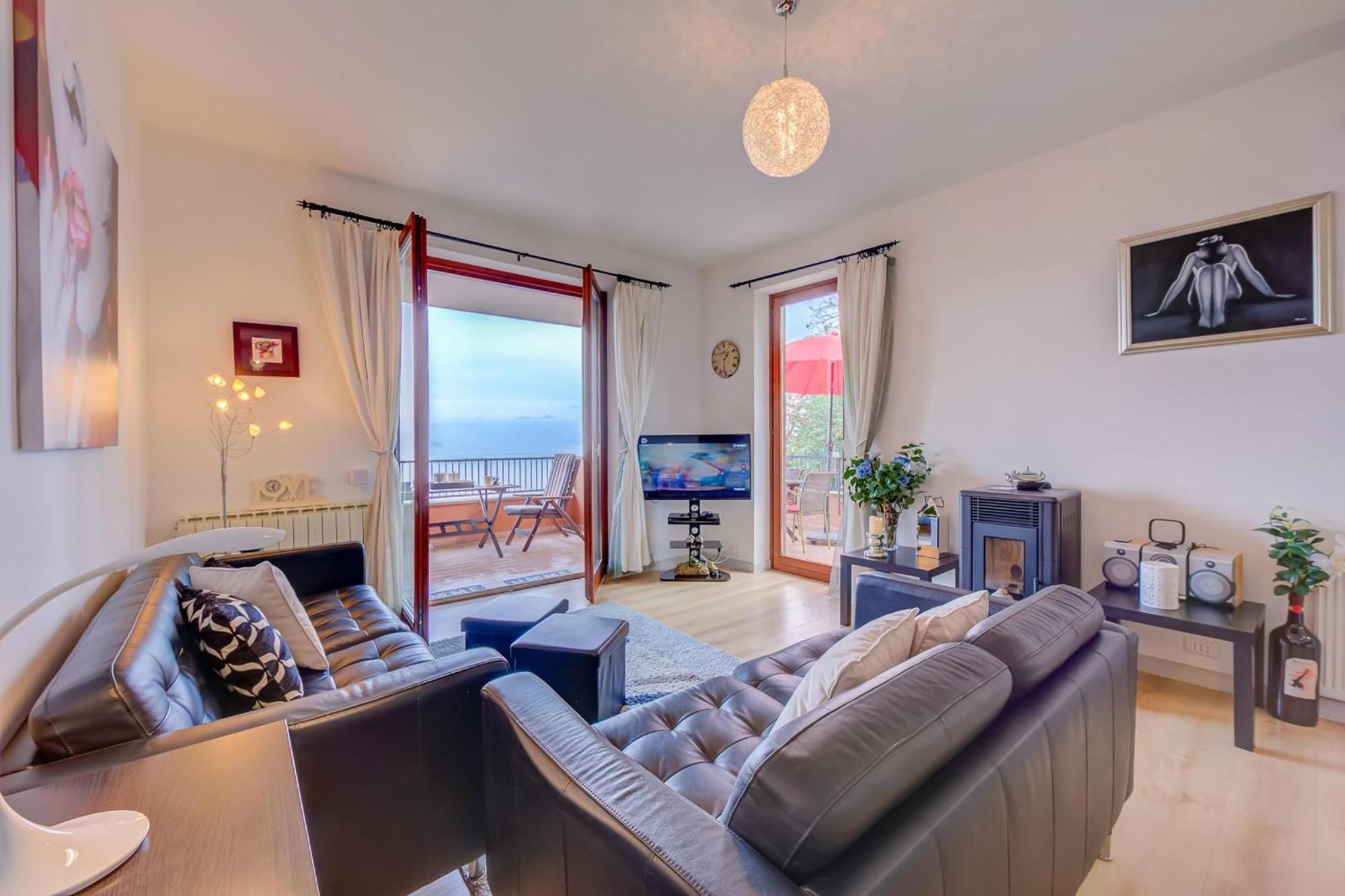 Ferienwohnung La Bellavista Penthouse Stresa Exterior foto